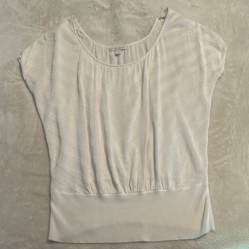 New York & Company XS Knit White Sweater
